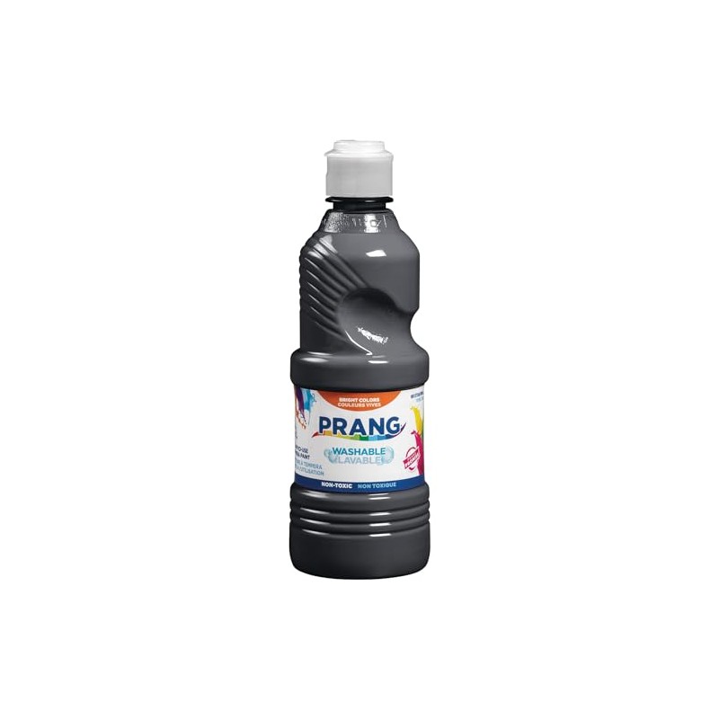 Prang Pintura de témpera lavable, negro, 16 onzas, 1 unidad