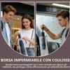 10 pezzi Borsa portaombrelli in plastica traslucida, Sacchetti per Ombrelli