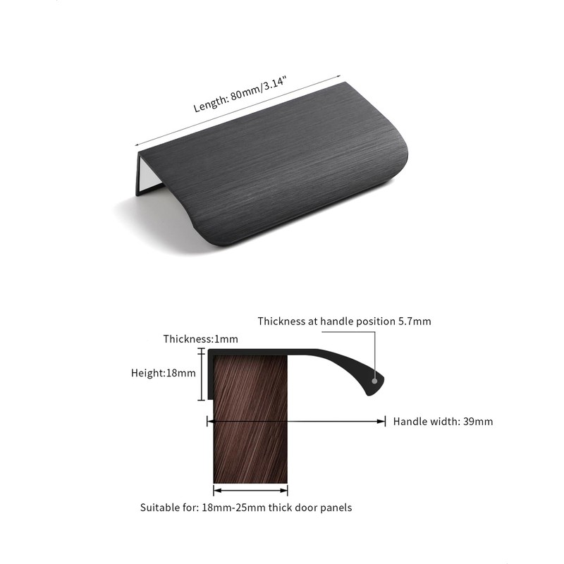 BaiNong 5 Pack 3 inch self Adhesive Cabinet pulls Adhesive