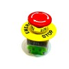 endlessparts Yellow ring Emergency stop switch button latching push pull