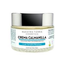 Nuestra Tierra Cosmética Crema Calmanilla para Cutis Sensible y Reactivo, Crema Facial Hidratante, 60 Gramos