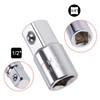 TOP-Vigor 3/8" Drive (F) x 1/2" (M) Socket Adapter, Chrome
