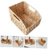 Alipis Versatile Storage Basket Woven Desktop Organizer for Kitchen Office