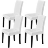 Yaheetech 4pcs Dining Chairs High Back Leather Seat Chair with