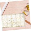 jojofuny Patchwork Ruler for Quilting Sewing Transparent Measuring Tool with
