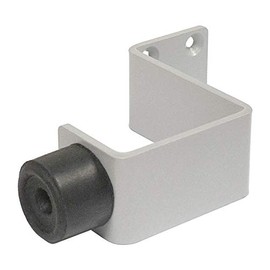 Medium Duty Leicester Pattern External Wall Mounted Door Buffer, ZLP-SIL (Powder Coated Silver Grey)