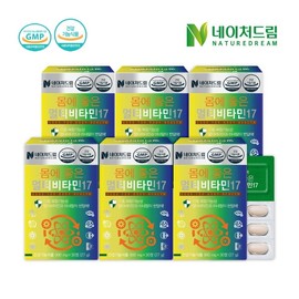 Nature Dream Healthy Multivitamin 17 900mg x 30 tablets 6 boxes / 네이처드림 몸에 좋은 멀티비타민17 900mg x 30정 6박스