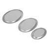 3pcs Stainless Steel Dessert Tray Mirror Polishing Process Snack Jewelry