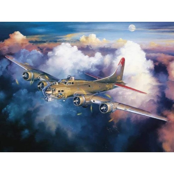 Aircraft Private Jet Space Shuttle Plane Sky 5D Diamond Painting