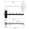 Zivisk Pack of 2 Folding Wall Mounted Clothes Hanger Rack
