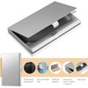 PLABBDPL Business Card Holder, 2 Pieces Stainless Steel Business Card