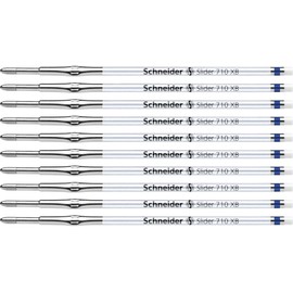 Schneider 171003 Slider 710 Ballpoint Pen Refill ViscoGlide Technology Line Width XB Pack of 10 Blue