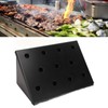 Smoker Box Black V Shape Stainless Steel Anti Stick Large