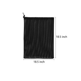 2 Pack Pump Barrier Bag Pond Pump Filter Bag with Drawstring Large Pump Mesh Bag Home Accessory Fish Pond Filter Bag,18.5x18.5 Inch