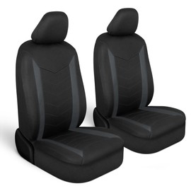 Motor Trend SpillGuard 2 Charcoal Gray Seat Covers for Cars & Seat Covers for Trucks - Neoprene Waterproof Car Seat Covers Front Seats Only - SUV Seat Covers Protector - Forros para Asientos de Carro