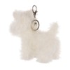 Apricot Lamb Cute West Highland Dog Keychain, Soft Stuffed Plush