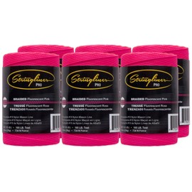 Stringliner Braided Mason Line Replacement Roll Contractor Pack 500' - Pink (Pack of 6) - SL35462CPK