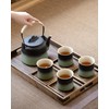 ZENS Vintage Japanese Tea Set with 4 Tea Cups, 33.8