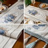Embroidery Luxury Table Runner, Long Elegant Jacquard Table Runner Dresser
