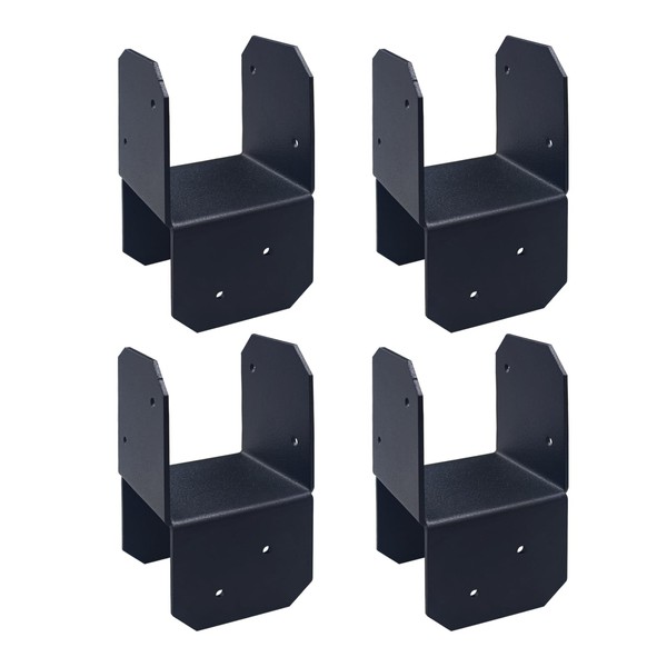 4 Pcs Post Caps Tie Bracket/ Joist Anchor Connector/ Heavy