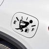 Funny Car Stickers High Gas Consumption Decal Fuel Gage Empty