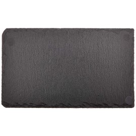 K-World Slate Plate, 9.8 inches (25 cm), Rectangular Plate, Natural Stone, Slate Board