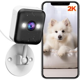 JOOAN Security Camera WiFi Outdoor Indoor Camera, HD1296P Baby Pet Plug-in Wireless Smart Monitor for Home, Motion Detcetion & Alert, IP65 Waterproof, Two-Way Audio, Color Night, Works with Alexa