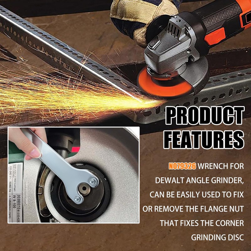 Upgraded N079326 Angle Grinder Wrench for Dewalt Angle Grinder Cutting