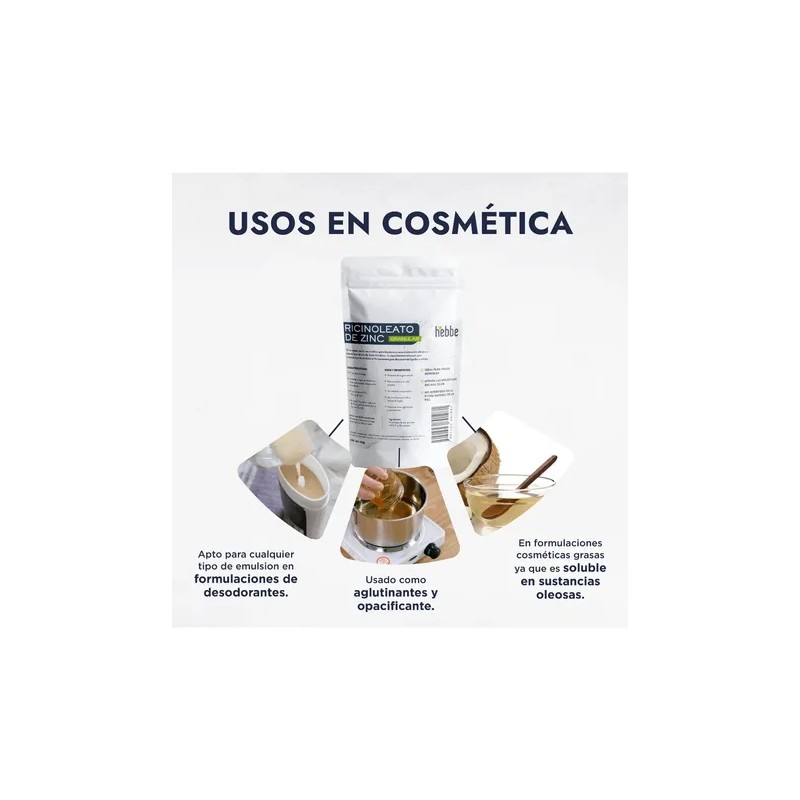 Ricinoleato De Zinc Puro Para Desodorante Sólido 250g