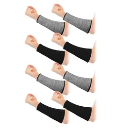 Daiilg 4 Pairs Cut Sleeve Arm Protection Sleeves Level 5 Protection Safety Protective Sleeves for Men Women