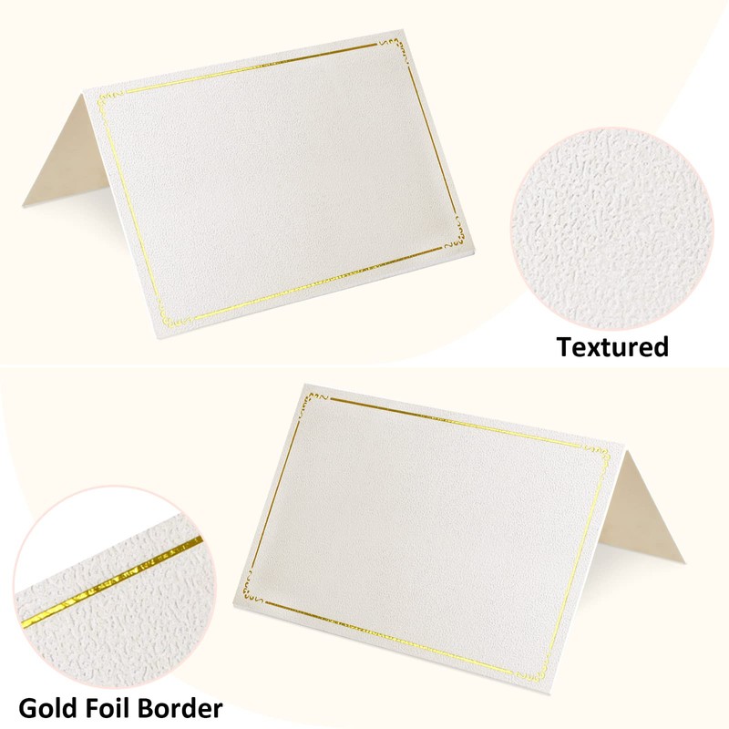 70 Pcs Place Cards Blank Fillable Banquet Seat Card with