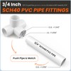 SDTC Tech 3/4" PVC Fitting Kit Furniture Grade Pipe Elbow