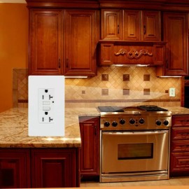 Smart-us 10 Pack 20A GFCI outlet  Tamper Resistant Receptacle Wallplate White ETL listed