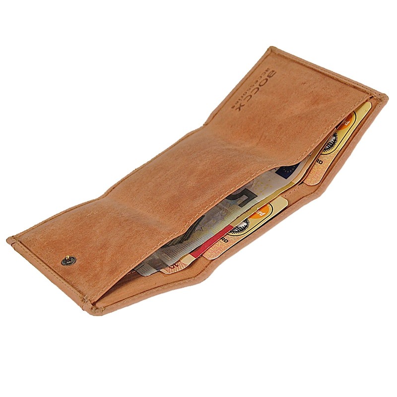 BOCCX GoBago 40025 Men's Leather Wallet Party Purse, light brown,