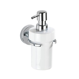 Wenko Zinc Die Cast, 22315100 Soap Dispenser Dispenser: Ceramic 11.5 x 8.5 x 17 cm Chrome