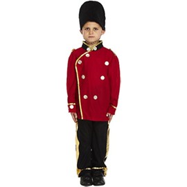 HENBRANDT Boys Busby Guard Fancy Dress Costume Royal Soldier Uniform London Child Outfit (Age 10-12)