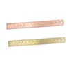 STOBOK 2pcs Vintage Brass Ruler Double Scale Straight Rulers Brass