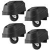 4-Pack 12388 Foot & 12293 Wheel Vacuum Caster Replacement Kit
