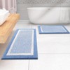 smiry Microfiber Non-Slip Bath Mats for Bathroom, Extra Soft Absorbent