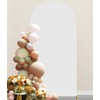 JKDMJF 6.6 FT White Doubleside Arch Backdrop Stand Cover -