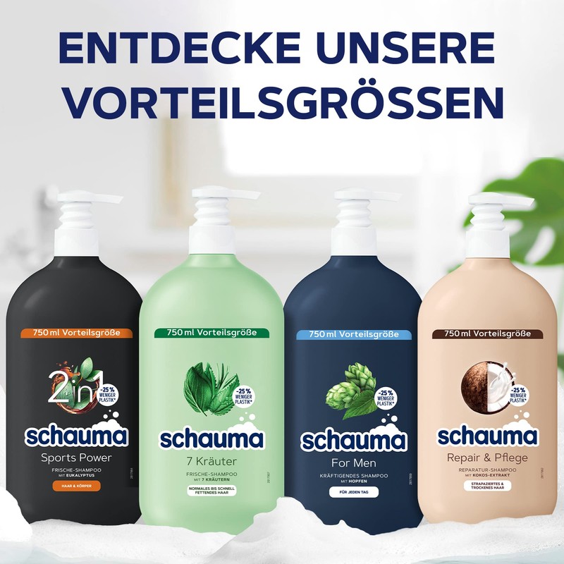 Schauma Schwarzkopf Farbschutz-Shampoo Color Glanz (1x 750 ml), Haarshampoo pflegt
