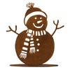 Norbert Rostikal Patina Snowman Winter Decoration with Whistle