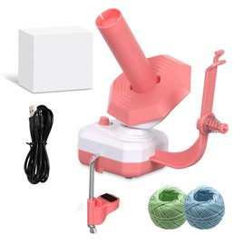 GAESHOW Wool Roller, Ball Winder, Wool Roller, Cross Winder, Yarn Winder for Crochet, Hand Operated Wool Wrapping Machines for Knitting Enthusiasts, Yarn Collector (Pink)