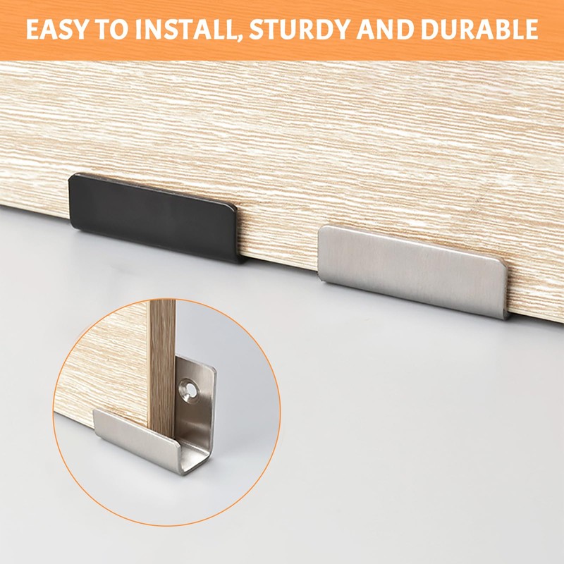 Pack of 10 U Angle Brackets, Wall Mount Hooks, Heavy