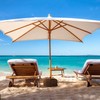 Detachable Patio Umbrella Base Weight Bag, 18" Round with Large