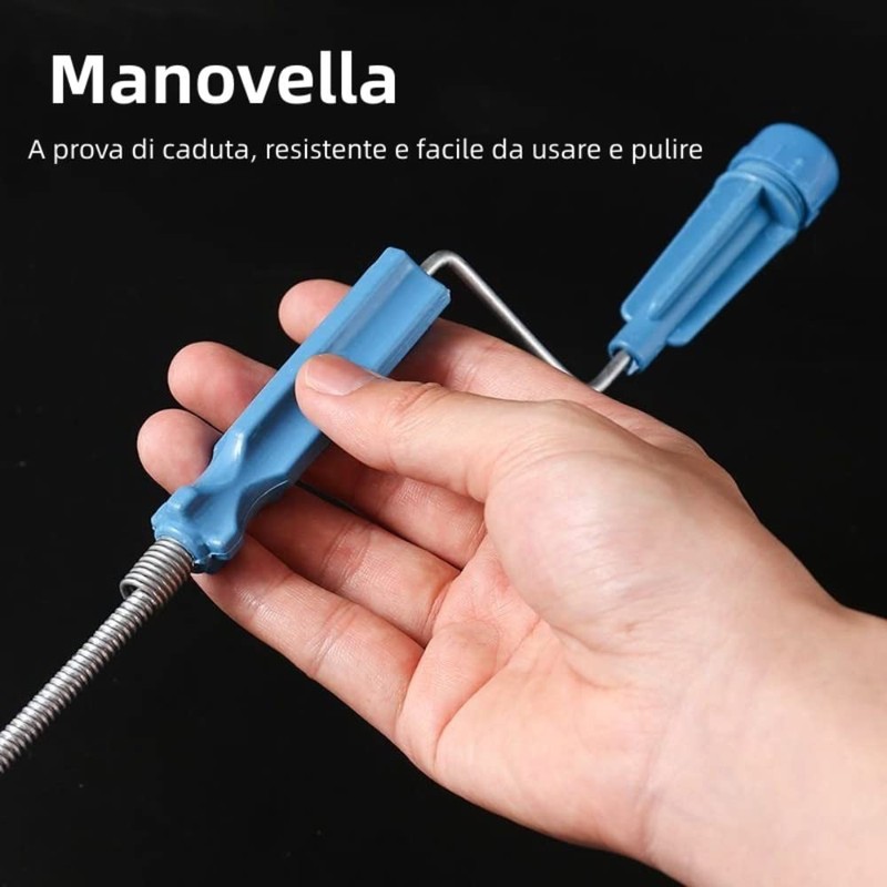 Norhogo Pipe Cleaning Probe 1.5m Hydraulic Spring for Easy Cleaning