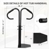 Two-Way Hot Tub Handrails w/Slide-Under Mount Base ，360° Swive SPA