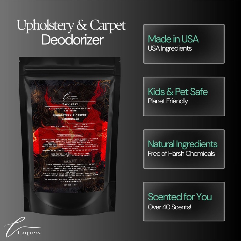 LaPew Baccarat Bundle – Carpet Deodorizer Powder & Scented Mop