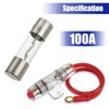BOJACK 8 Gauge AWG 1ft Power Wire with 100 Amp