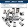 ZAMBASE Rivet Nut 5/16"-18 UNC 50Pcs Stainless Steel 304 Finish